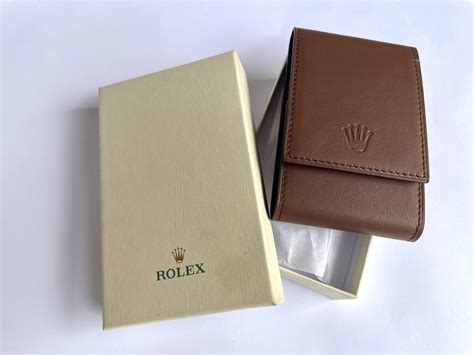 rolex travel pouch leather|rolex watch case holder.